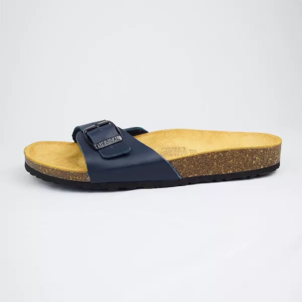 SANDALE HOMME SH04 BLEU CUIR .......... sandale médicale femme confortable Maroc